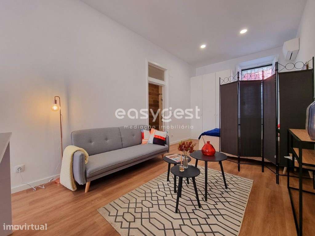 Apartamento T0 totalmente Renovado, com duas frentes e logradouro - Grande imagem: 4/15