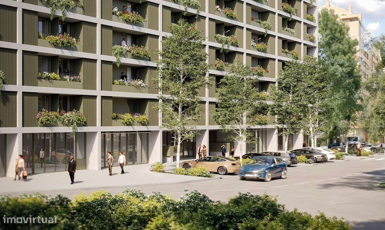 Moderno T2 em Vila Nova de Gaia com Garagem e Jardim - Grande imagem: 2/16