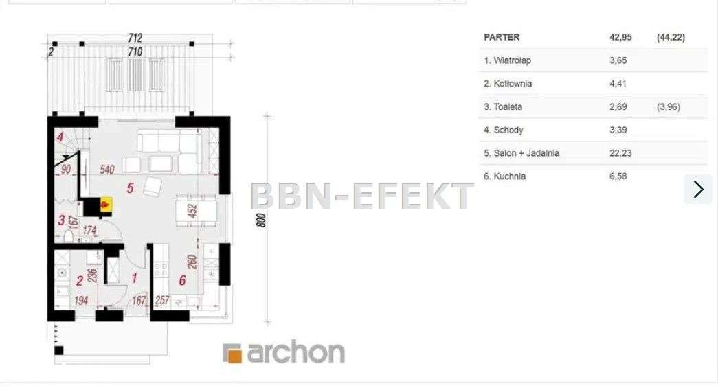 Dom, 71,28 m², Leśna - Pełny obrazek: 5/7
