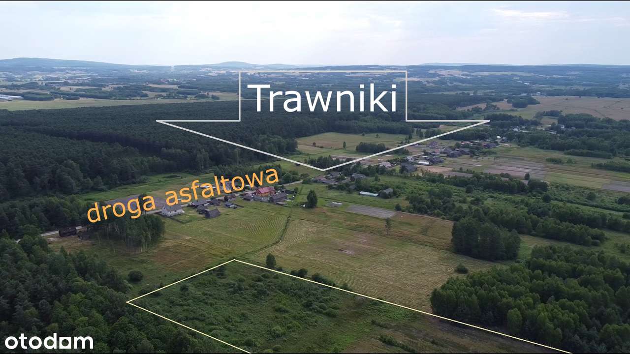 5,87ha = 6,9% wsi Trawniki szer. 110 x 536-9