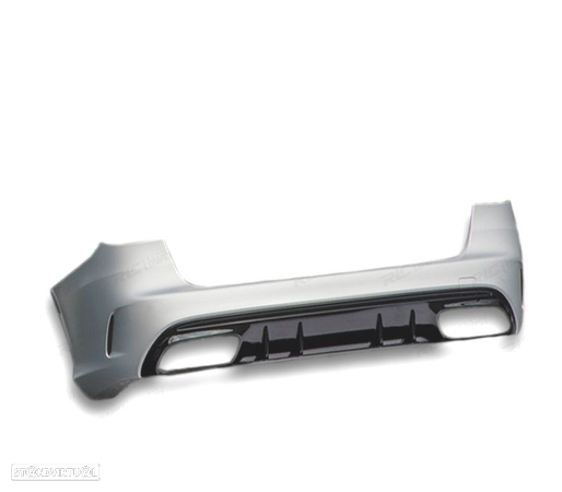 PARA-CHOQUE TRASEIRO PARA MERCEDES CLASSE C W205 5P 19- LOOK C63 - 2