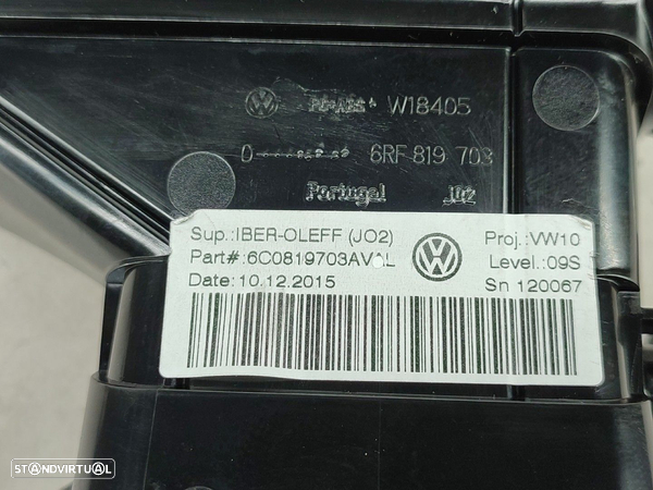 Difusor De Ar Da Consola/Tablier , Grelha Sofagem Volkswagen Polo (6R1 - 5