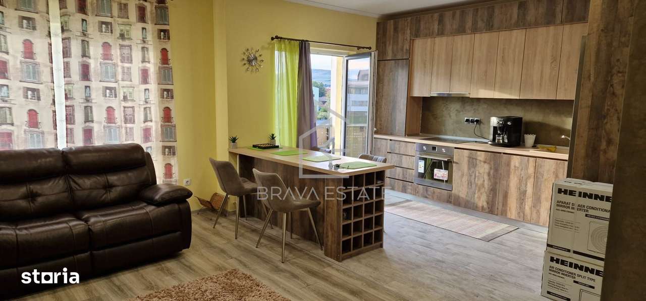 Apartament 3 camere, 80mp, mobilat, 2 balcoane, parcare, zona Terra-0