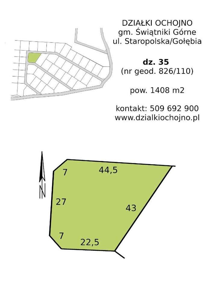 Piękna działka 11,5 ara|Ochojno pod Krakowem|MPZP-3