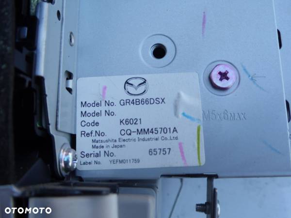 radio panel klimatyzacji komplet Mazda 6 I GG gr4b66dsx - 5