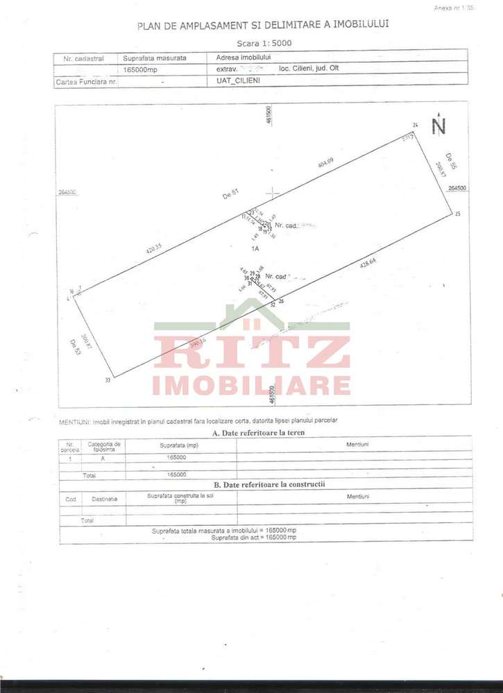 Teren 16,5 HA Cilieni-compact,acces 3 drumuri, acte la zi-0