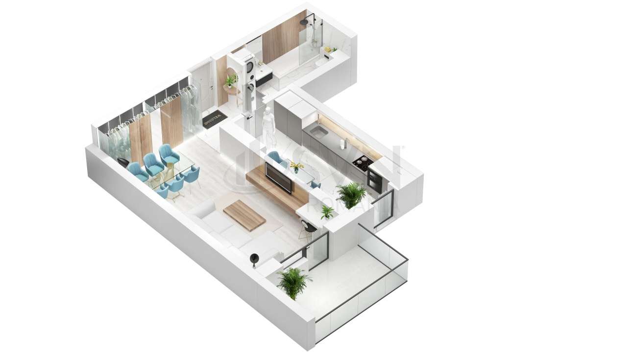 Studio dublu - proiect imobiliar nou - comision 0 - Imagine principală: 2/12