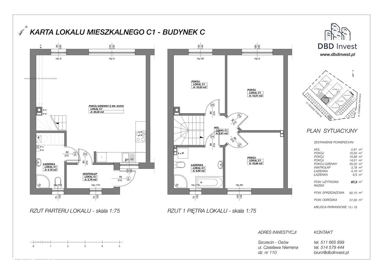 4- pokojowy skrajny segment + ogródek +2 miejsca postojowe, Ostatni - Pełny obrazek: 3/14
