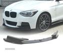 SPOILER LIP FRONTAL PARA BMW F20 F21 11-15 LOOK M-PERFORMANCE PRETO MATE - 1