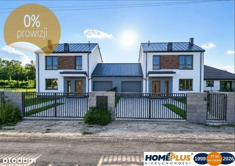 5 pokojowy bliźniak z garażem i działką 670 m2