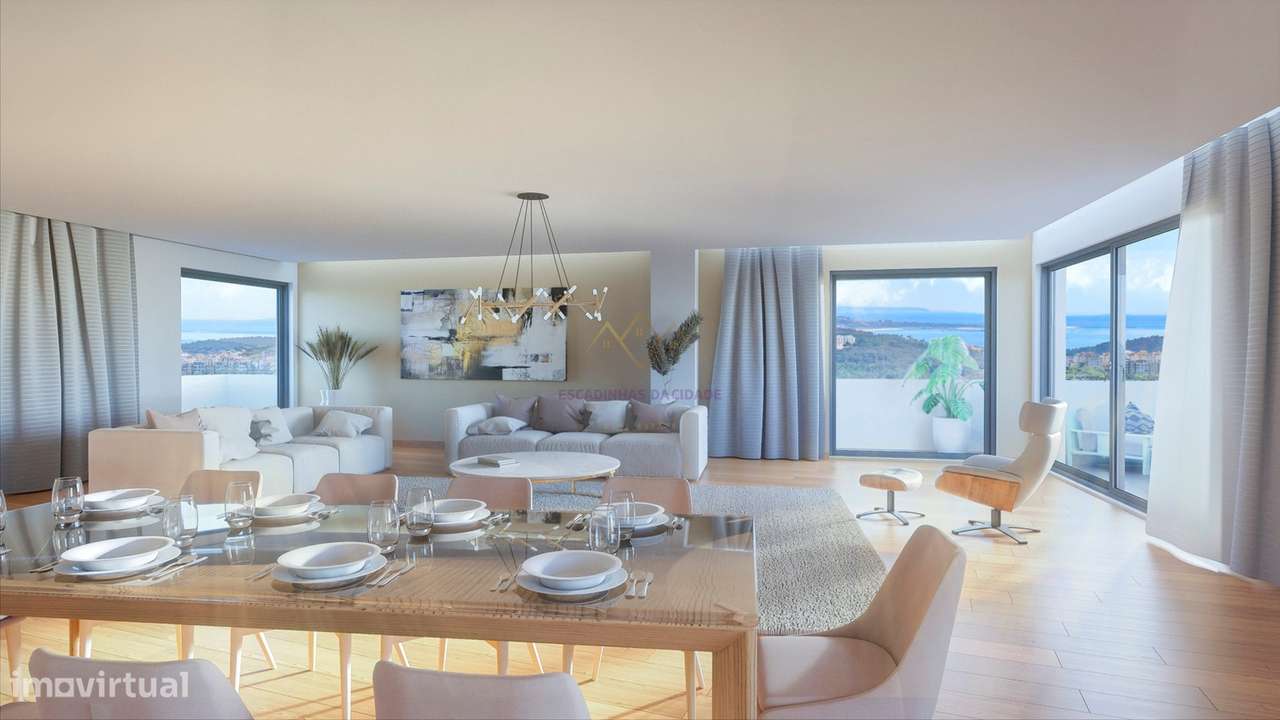 Penthouse T5 com varandas, 2 Garagens Box e Arrecadação, em Empreendim-5