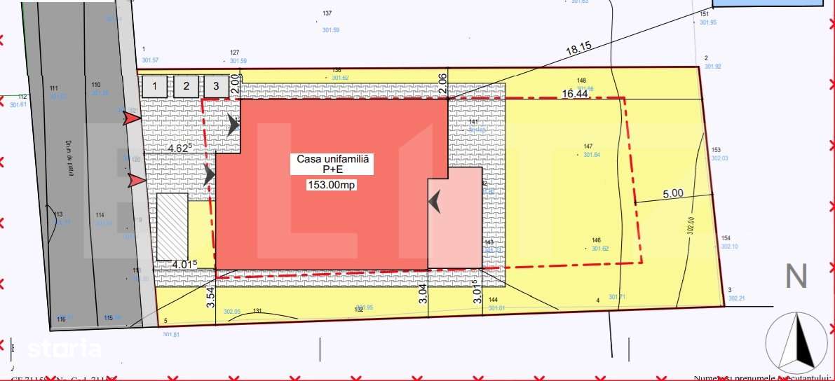 Teren 600 mp cu Autorizatie de construire casa individuala, Apahida ! - Imagine principală: 1/3