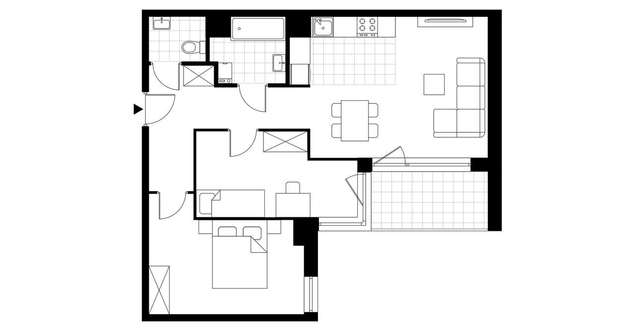 3-pokojowe mieszkanie 63m2 + loggia Bez Prowizji - Pełny obrazek: 3/8