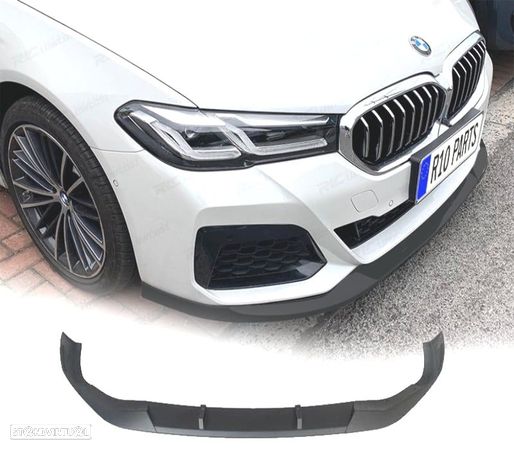 SPOILER LIP PARA BMW G30 G31 LCI 17- LOOK MP PRETO MATE - 1