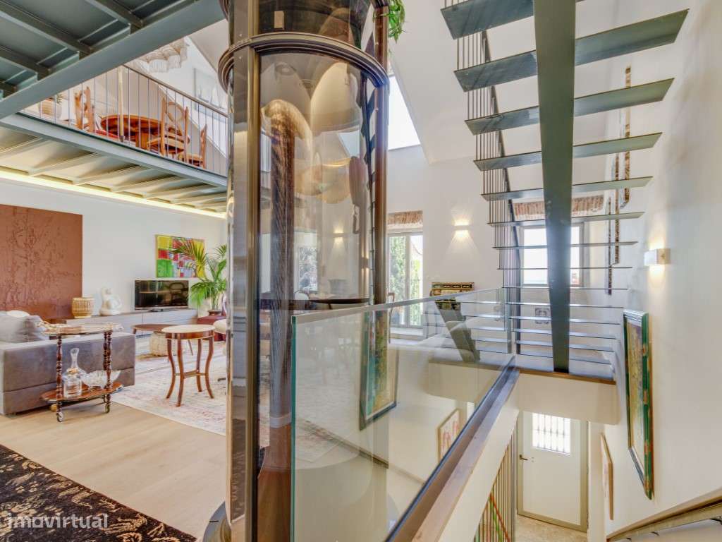 Loft deslumbrante com uma vista para a baía de Paço de Arcos de cor... - Grande imagem: 5/32