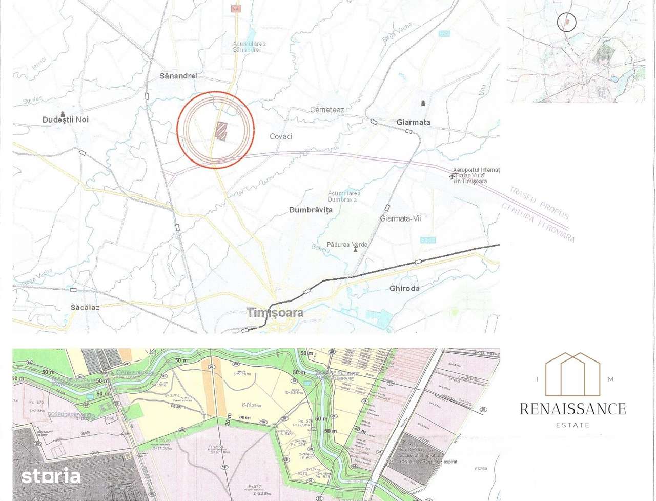 Sanandrei Teren 35 Hectare | Centura - Autostrada - Hale - PUZ Aprobat - Imagine principală: 2/5