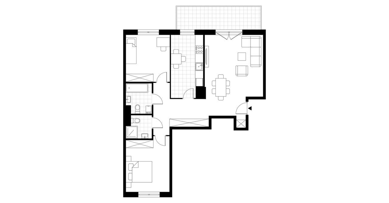 3-pokojowe mieszkanie 78m2 + balkon Bezpośrednio - Pełny obrazek: 3/8