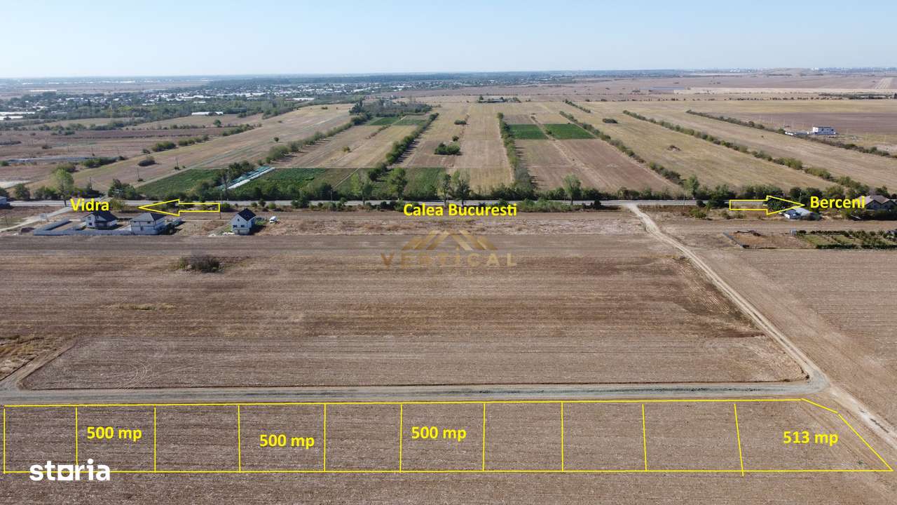 Teren Intravilan 500 mp, Vidra, ideal investitie - Imagine principală: 1/5