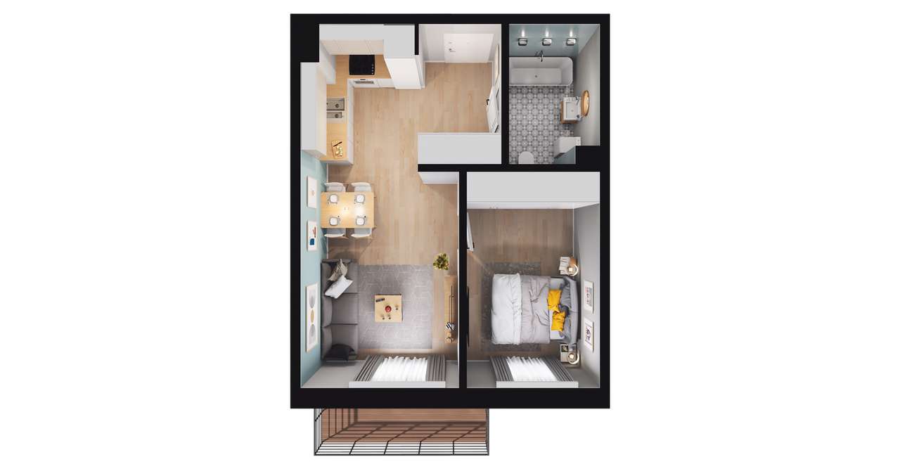 Apartamenty Książęce  | mieszkanie 2-pok. | 5 - Pełny obrazek: 3/9