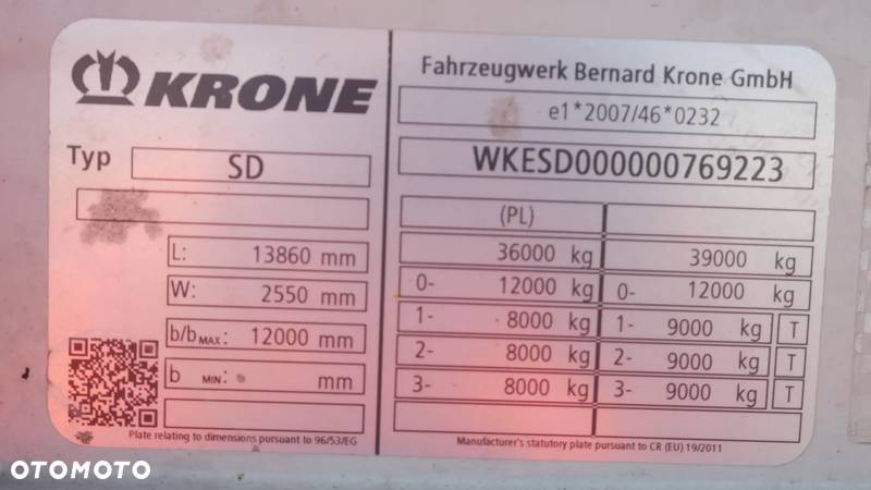 Krone Firanka / Standard / TIP 634389 - 9