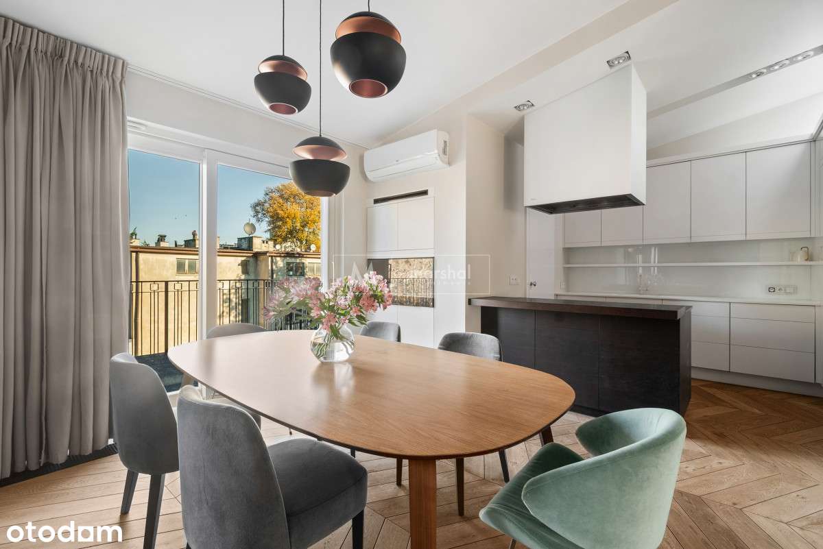 Penthouse z dużym tarasem - stara Saska Kępa!-3