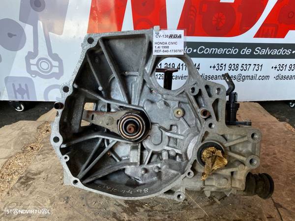 CV138 Caixa De Velocidades Honda Civic 1.4I De 1998 Ref- S40-1730787 - 1