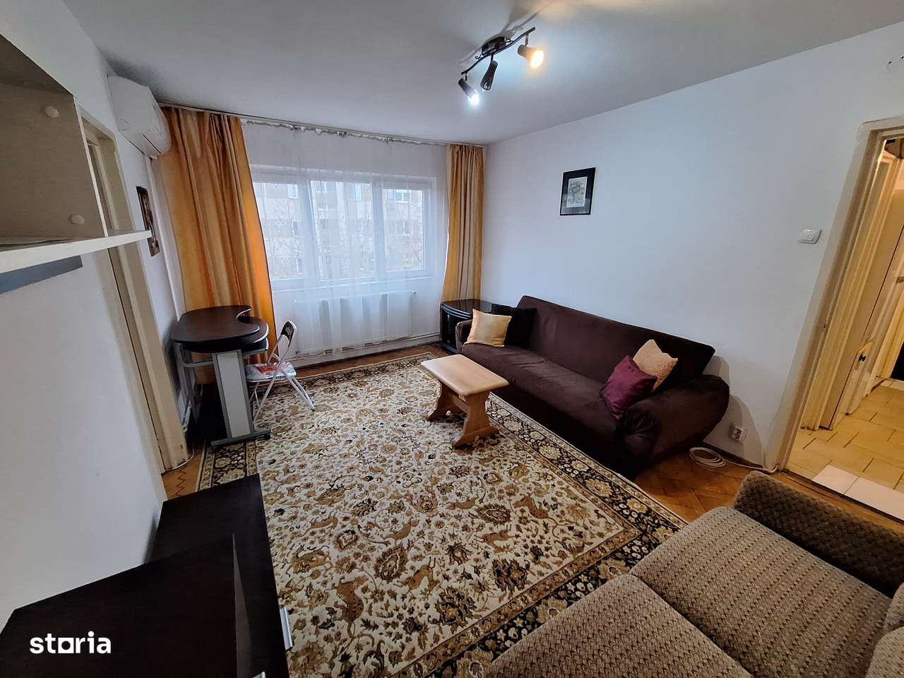 280 euro.Ap.cu 2 camere Et 3  cu centrala proprie Zona Dacia - Imagine principală: 3/10