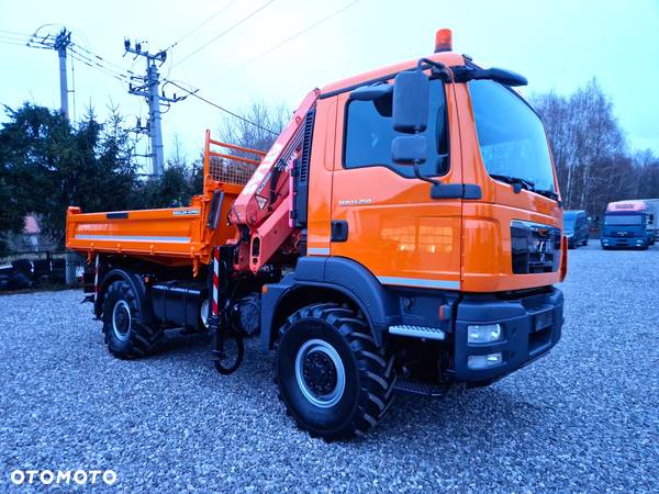 MAN TGM 13.250 4x4 HDS Zwyżka Kosz Wywrotka Meiller Kipper Atlas 125.2 Hak 200 Euro 5 Wyciągarka - 8