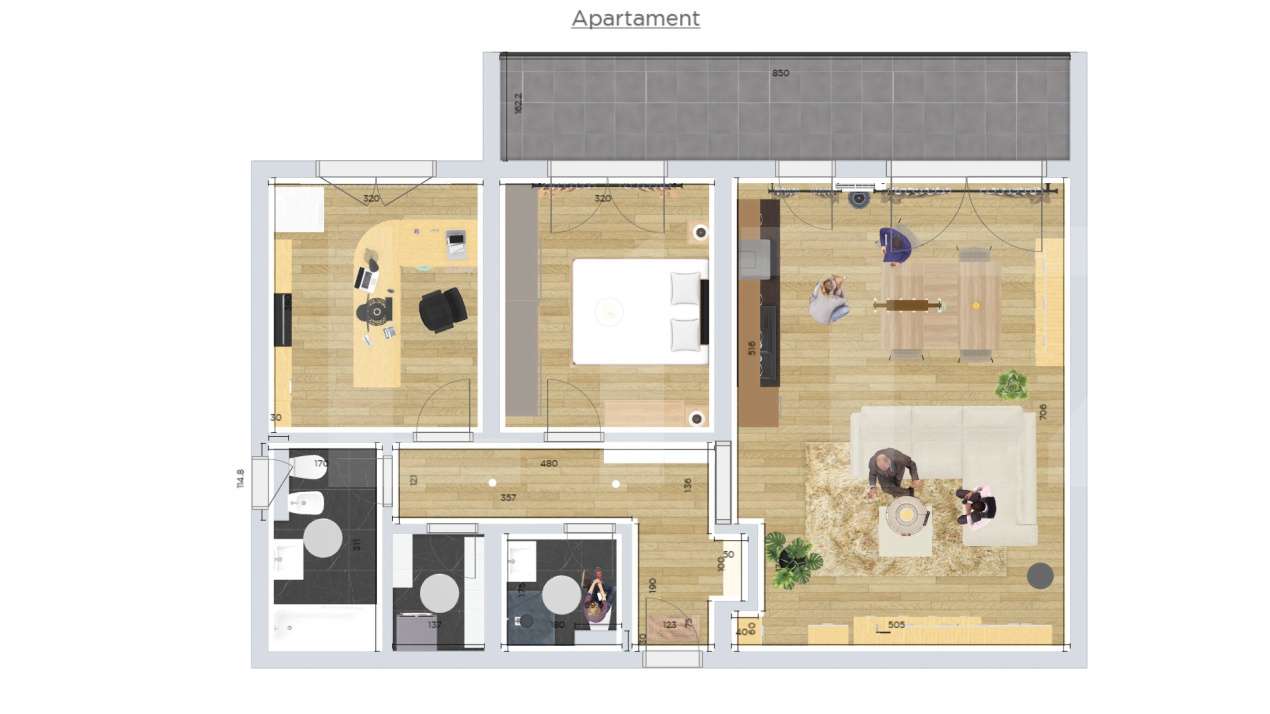 Apartament Premium  3 Camere, Design de Exceptie in Braytim - Imagine principală: 5/11