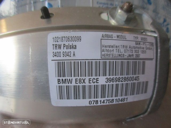 Airbag Passageiro 396982860045 34009342A BMW SERIE 1 (E81) 2007 120D 177CV 3P CINZA ESCURO - 3