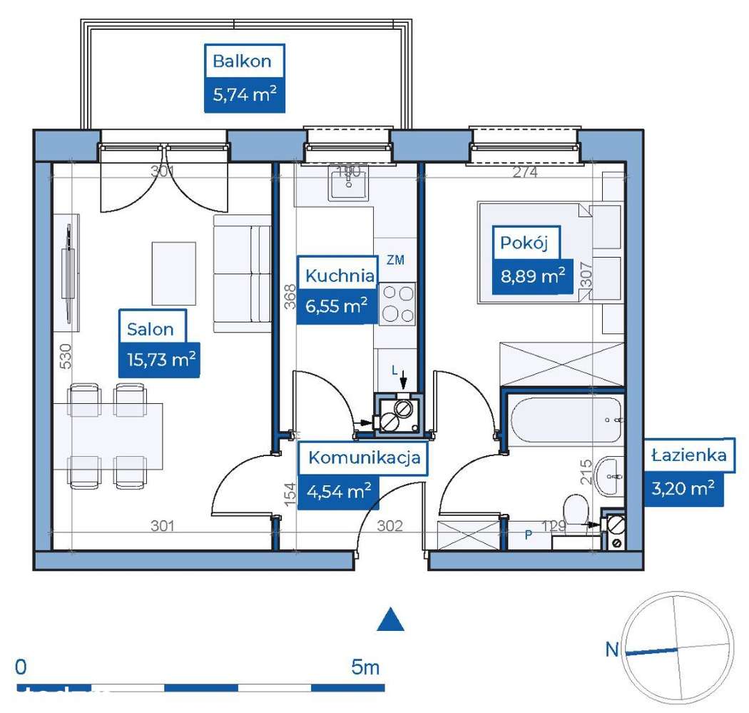Osiedle Sterowców | budynek S17 | mieszkanie 46 - Pełny obrazek: 2/17