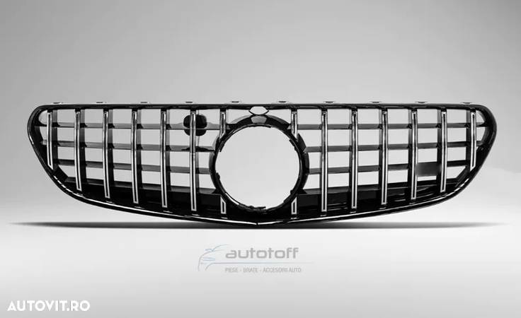 Grila Compatibila Cu Mercedes-Benz S-Class C217 A217 (2014-2022) Negru Lucios - 2