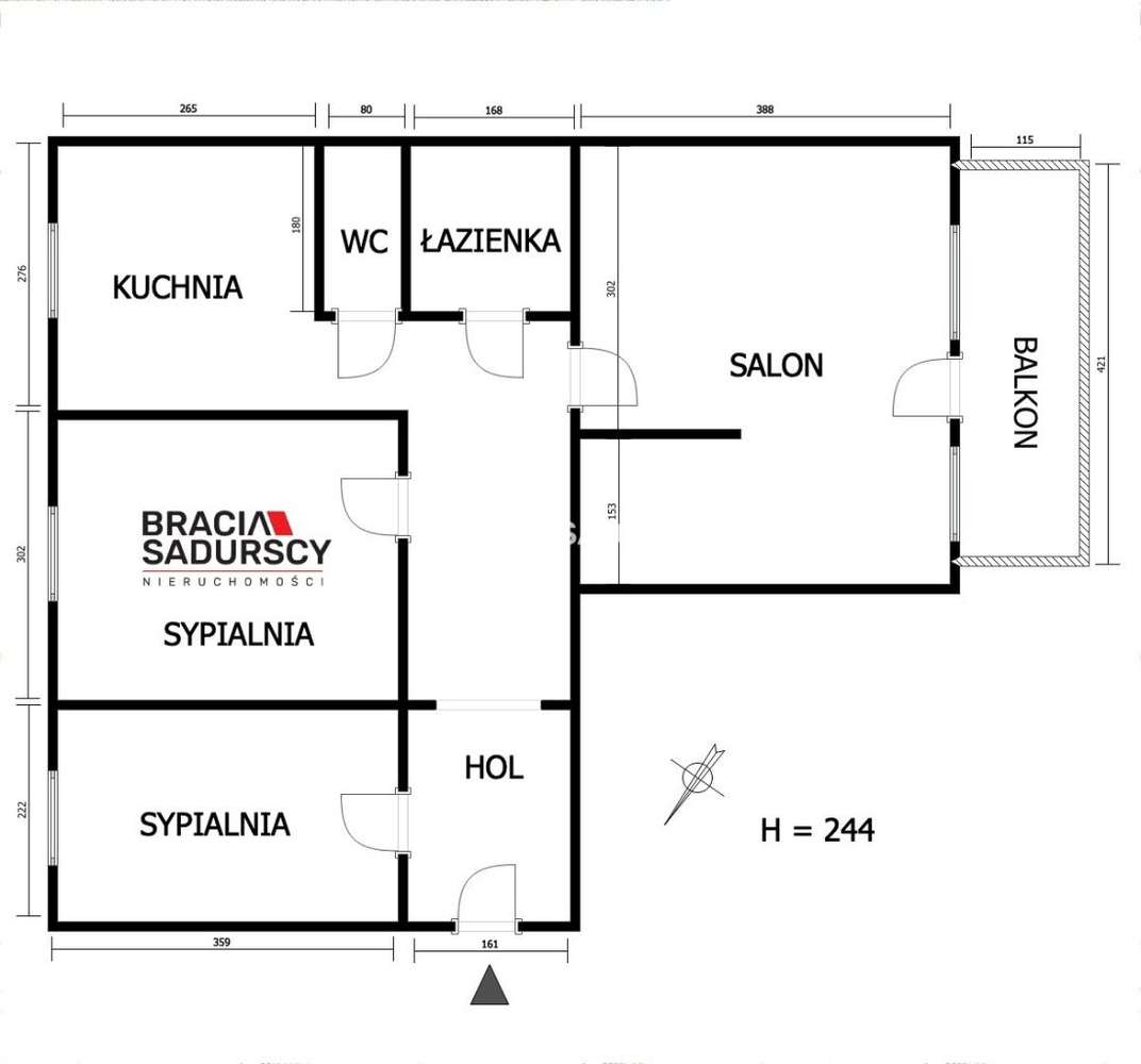 60m2 3 pok + os kuchnia balkon ul.Telimeny! - Pełny obrazek: 3/20