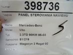 PANEL STEROWANIA NAWIEWU MERCEDES-BENZ VITO Autobus (W638) 1996 - 2003 110 TD 2.3 (638.174) 72 kW - 5