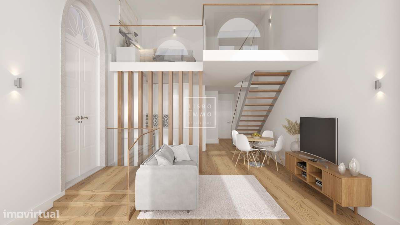Townhouse, 74,45m2, terraço 35,58m2, completamente reformado, centro h-8