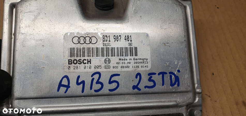 Komputer sterownik silnika Audi A4 B5 2.5 TDI 8D1907401 - 4