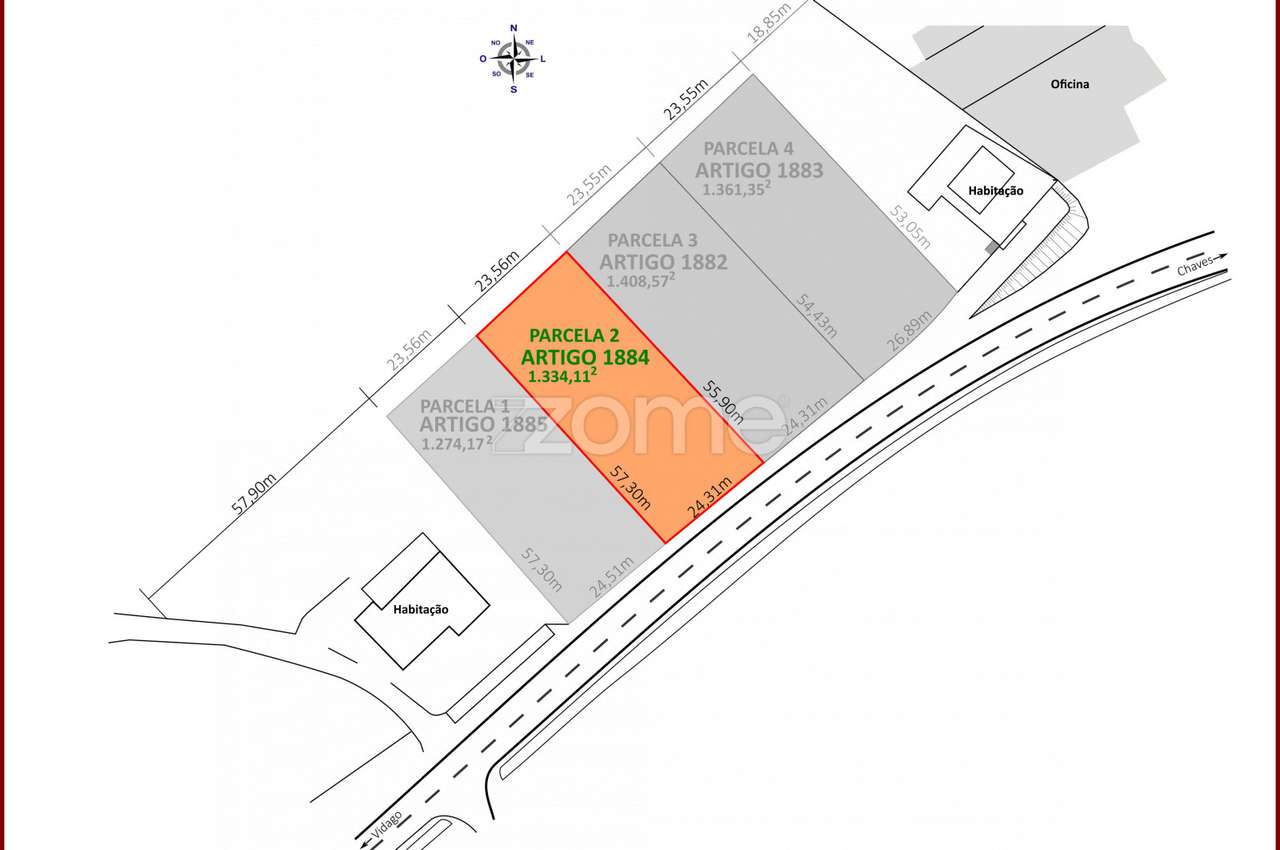 Lote de terreno para construção - Grande imagem: 1/8