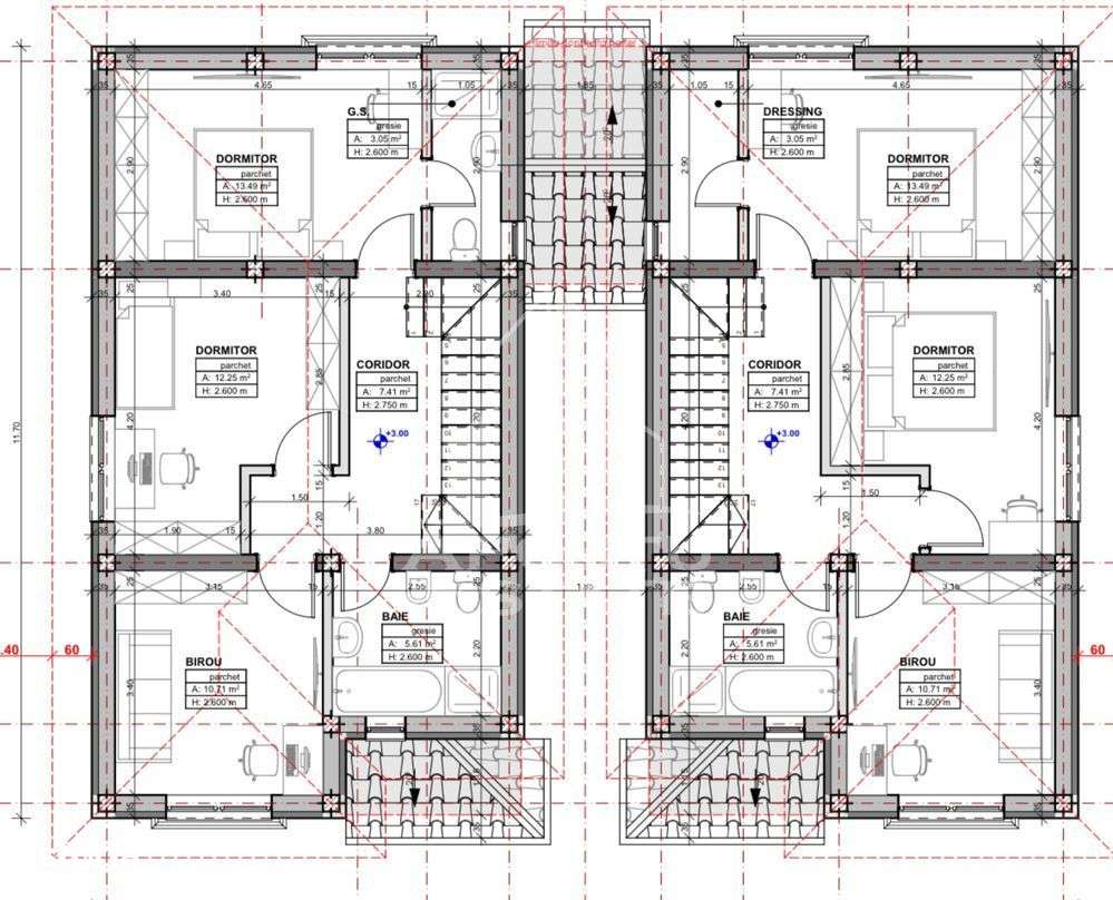 Duplex despartit prin camera tehnica in Mosnita Noua - Imagine principală: 2/3