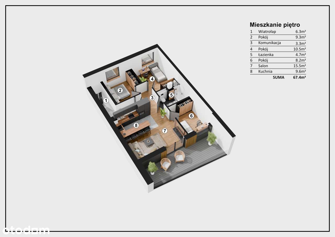Apartamenty z widokiem - Mikołów Kamionka -PRZEDSPRZEDAŻ -5% - Pełny obrazek: 5/14