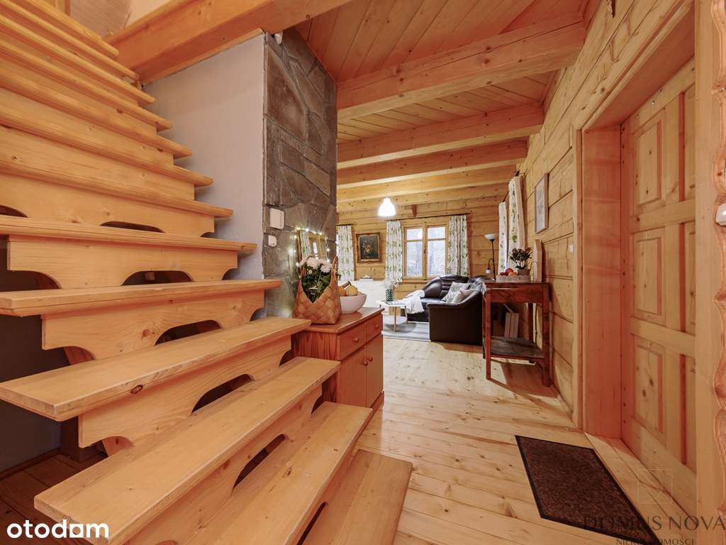 Dom z bala w stylu góralskim - las 1,5 ha-12