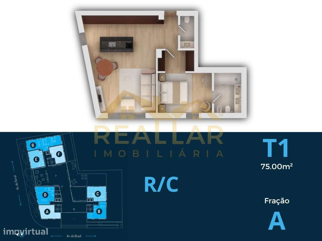 Luxuoso T1 Vista Mar em Vila do Conde - Grande imagem: 2/17