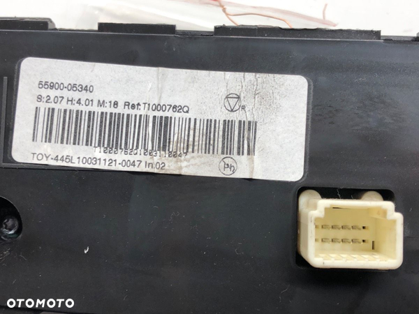 PANEL STEROWANIA NAWIEWU TOYOTA AVENSIS Kombi (_T27_) 2009 - 2018 2.0 D-4D (ADT270_) 93 kW [126 KM] - 4