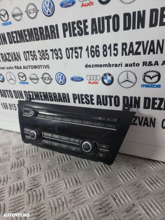 Modul Panou Interfata Comenzi Clima Radio CD Bmw F10 F11 F06 F12 F13 F01 Cu Incalzire In Scaune - 3