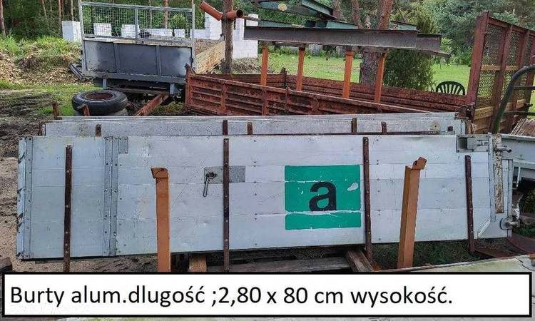 Burty aluminium kiper wywrot skrzynia używane - 15