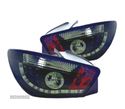 FAROLINS TRASEIROS LED PARA SEAT IBIZA 3P 08-12 PRETO ESCURECIDO - 1