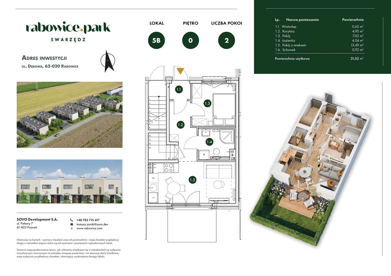 Rabowice Park Swarzędz | etap 3 | 2-pok. | 5B - Pełny obrazek: 2/7