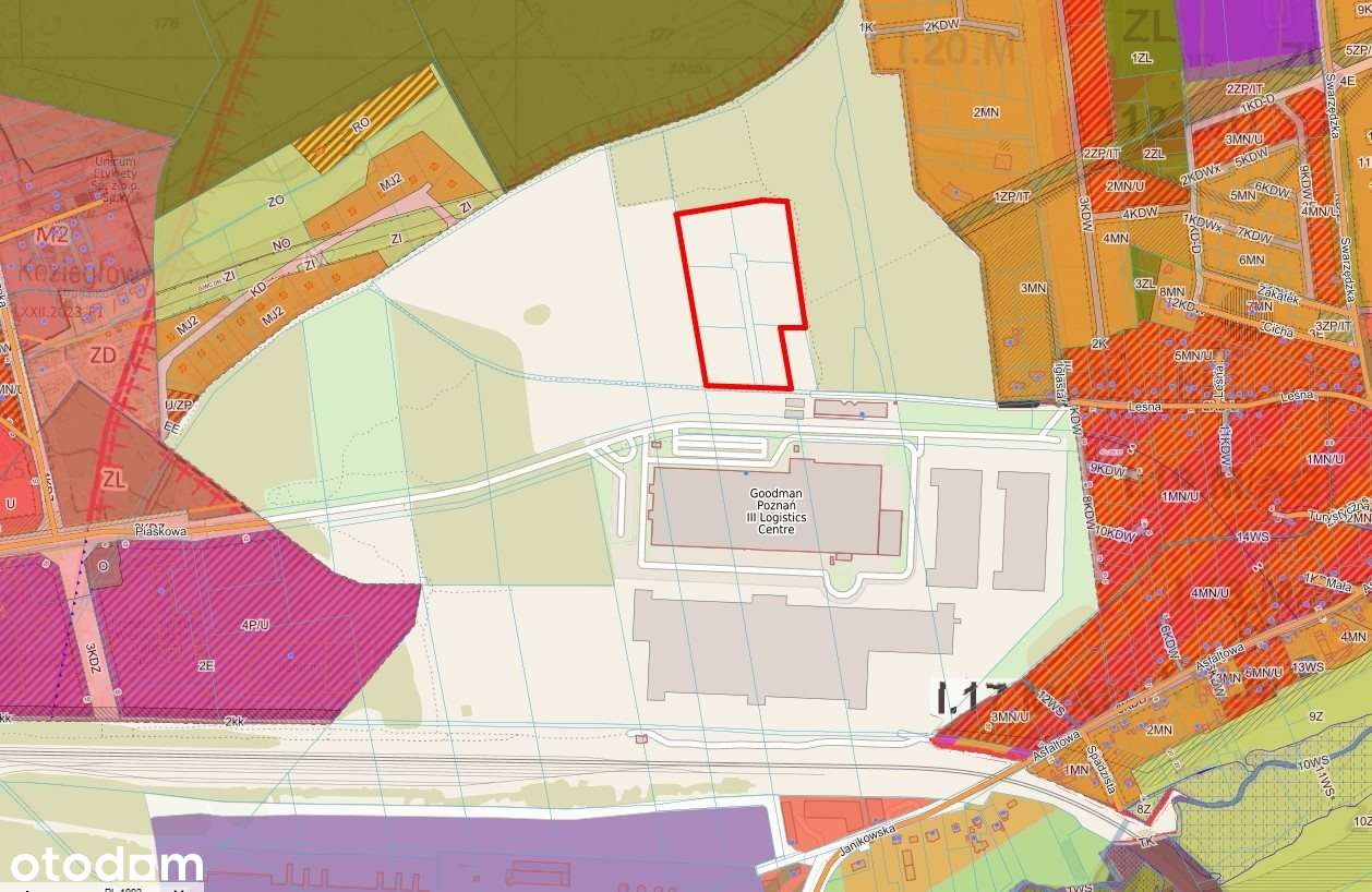 Karolin, teren inwestycyjny 38.600 m2 - Pełny obrazek: 2/6