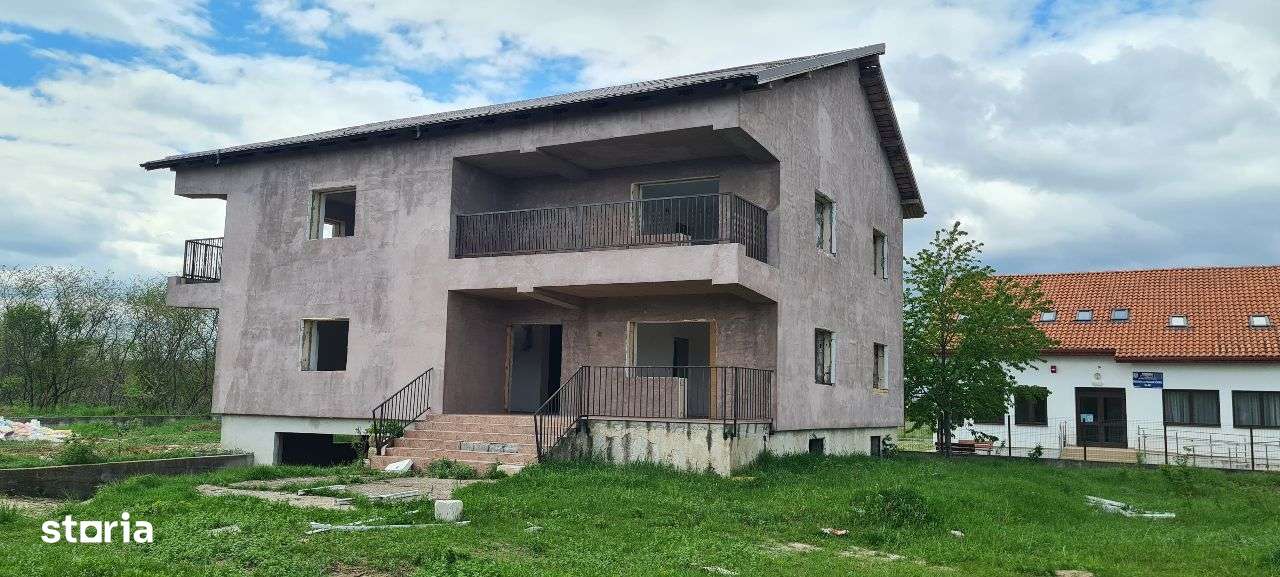 Vila (S+P+E+pod) si 10.000 mp (intravilan)de vanzare in Ulmi (DN71) - Imagine principală: 5/20