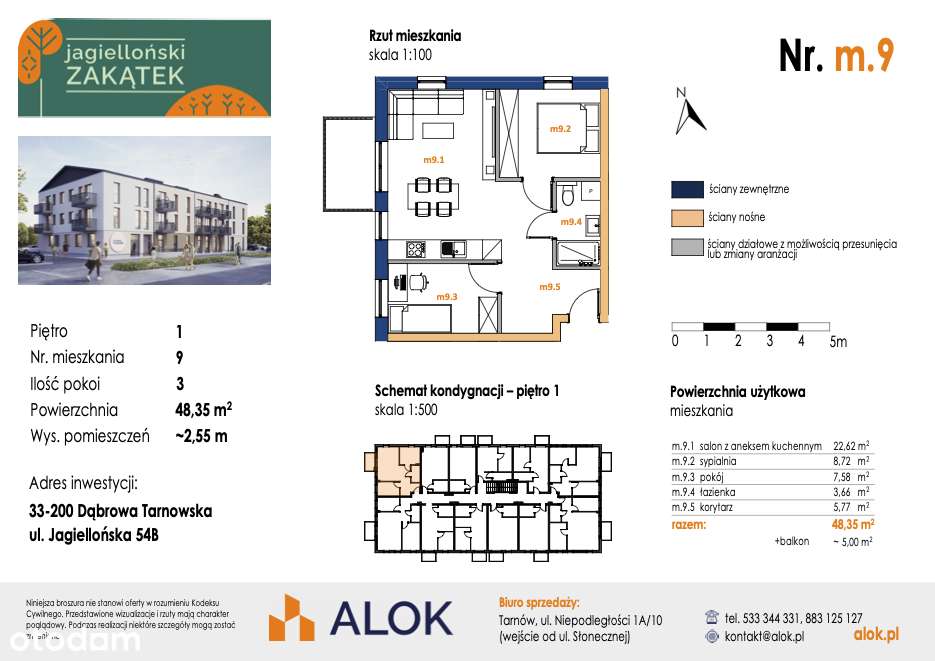 Nowe mieszkanie od zaraz| Dąbrowa Tarnowska | 48m² | 3 pokoje-14