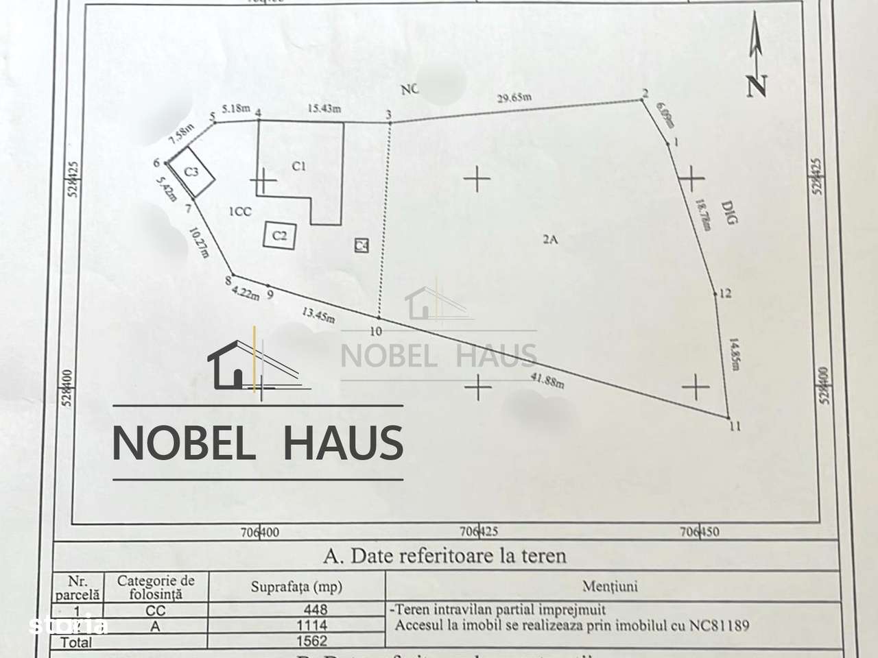 Teren Intravilan 1562 mp, Central Barlad, GATA DE CONSTRUCTIE! - Imagine principală: 5/5